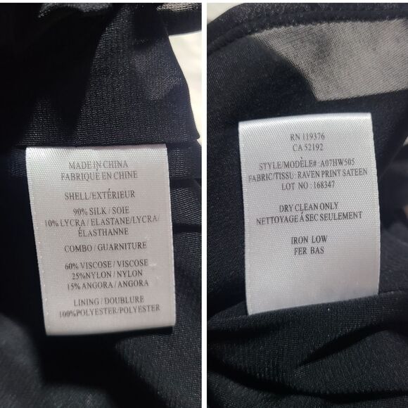 Helmut Lang|Silk Marbled Sleeveless Wrap Twist Top, MEDIUM - Picture 8 of 8